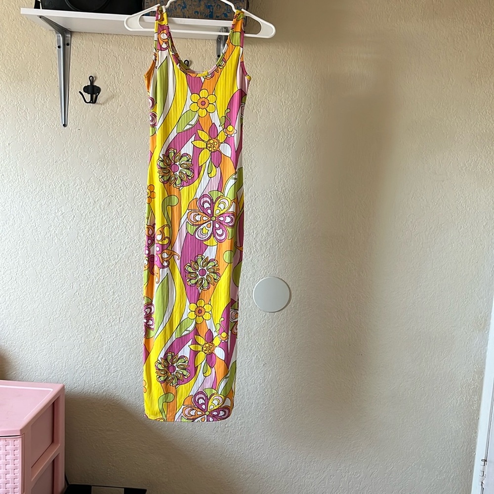 Bright flower dress